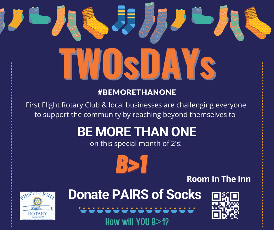 BE MORE THAN ONE socks TWOsDAYs promo socks