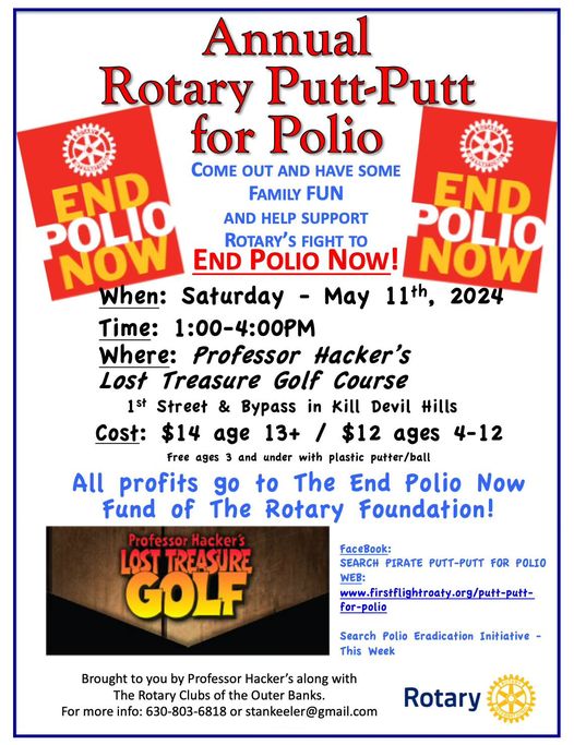 2022 Putt Putt for Polio flyer